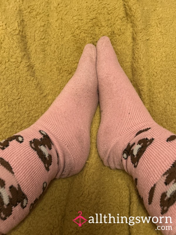 Pink Fluffy Socks