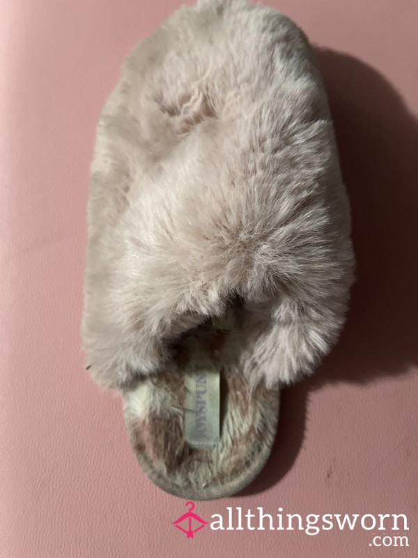 Pink Fuzzy House Shoes