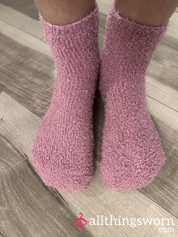 Pink Fuzzy Socks