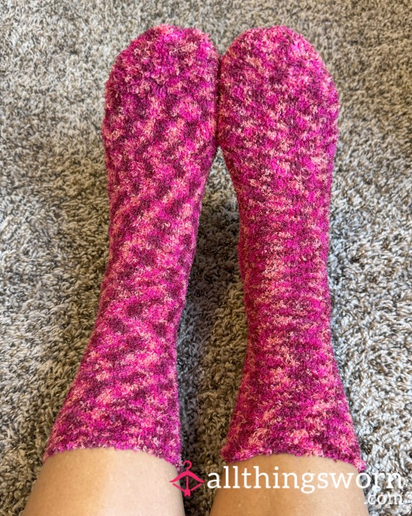 Pink Fuzzy Socks