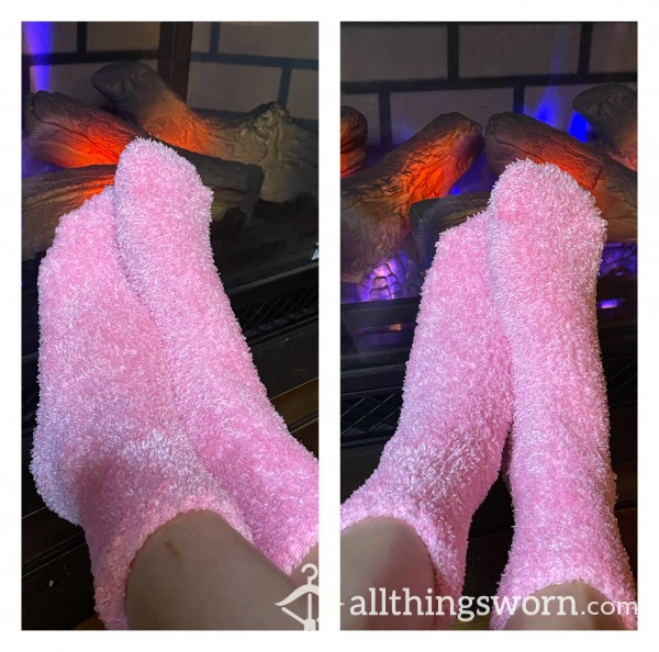 Pink Fuzzy Socks