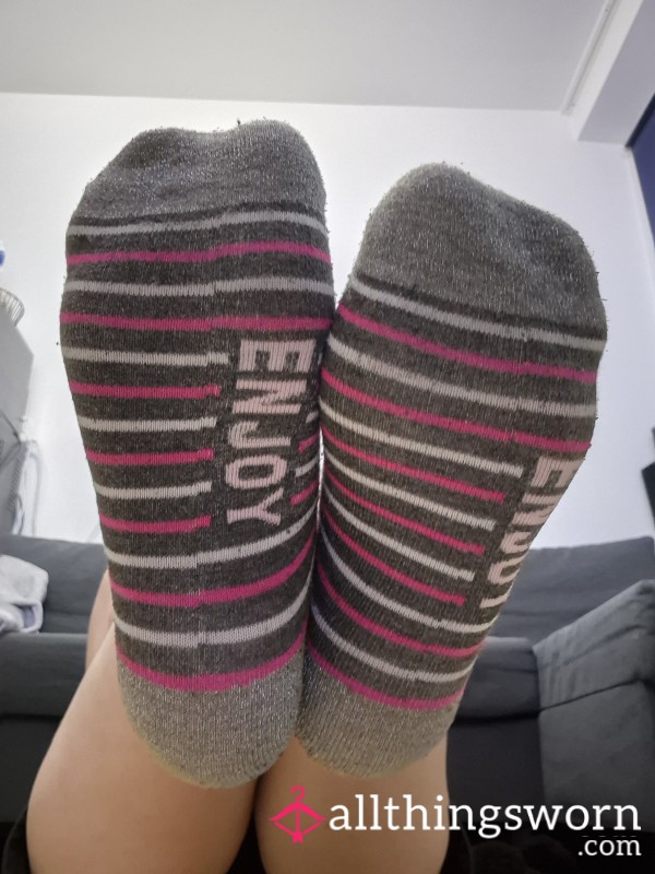 Pink-gray Socks