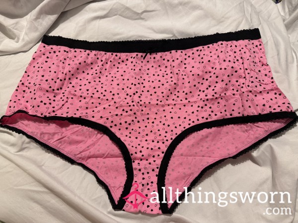 Pink Heart Cotton Fullbacks