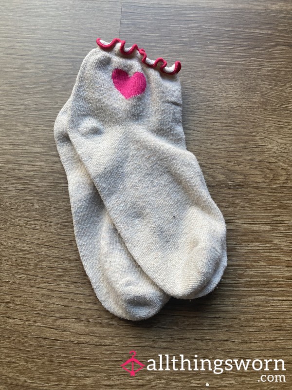 Pink Heart Socks