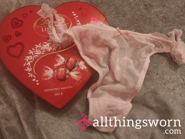 Pink Hearted Thong