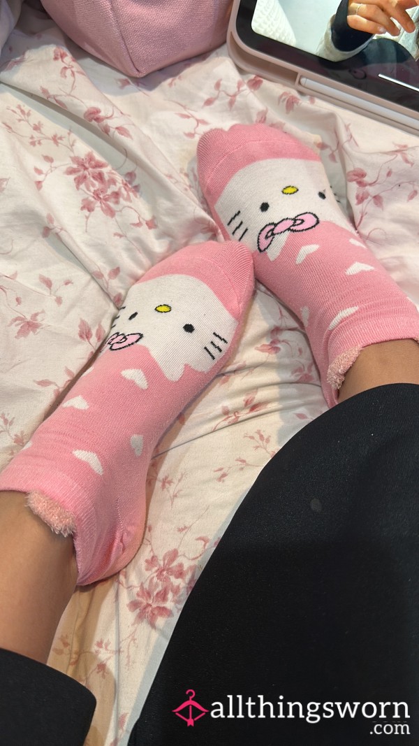 Pink Hello Kitty Socks