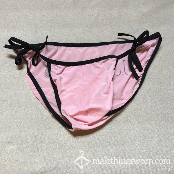 Pink JJ Malibu String Bikini Briefs