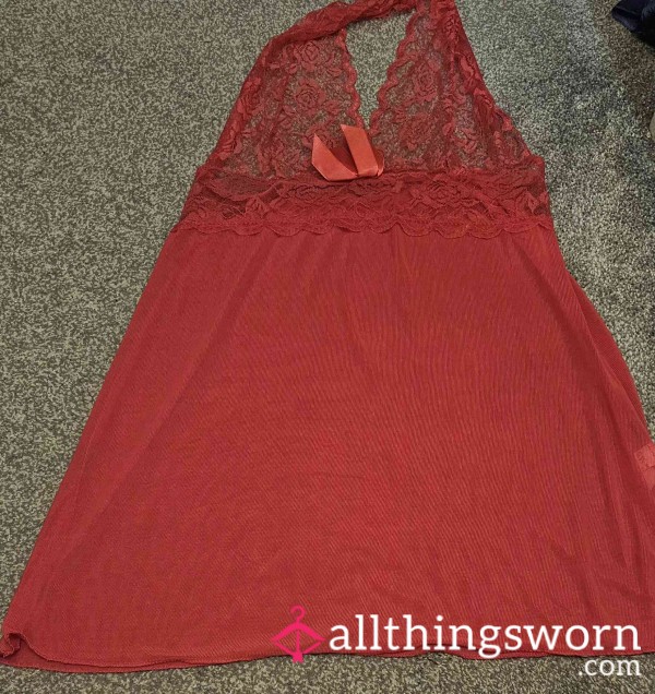 Pink Lace Babydoll Dress