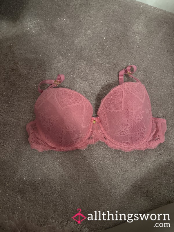 Pink Lace Bra (36C)