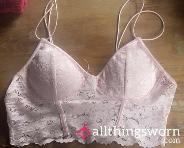 Pink Lace Bralette