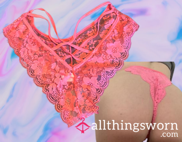 🩷  Pink Lace Cheeky Panty Victoria's Secret