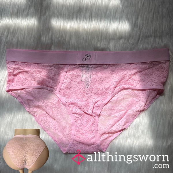 Pink Lace Hiphugger Panty