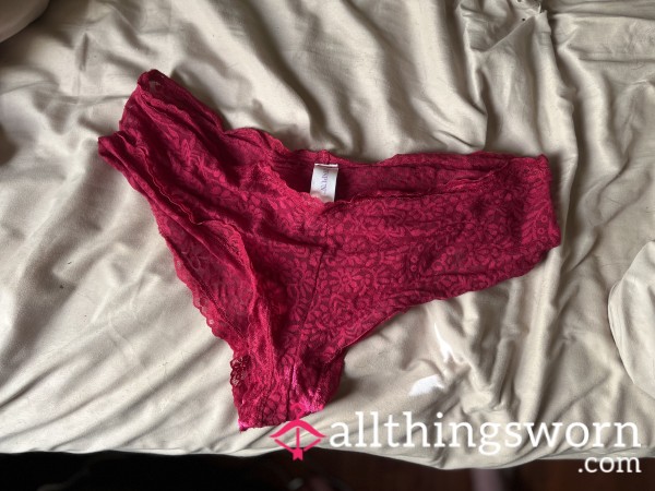 Pink Lace Hipster Panties