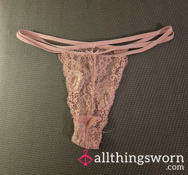 Pink Lace Tanga