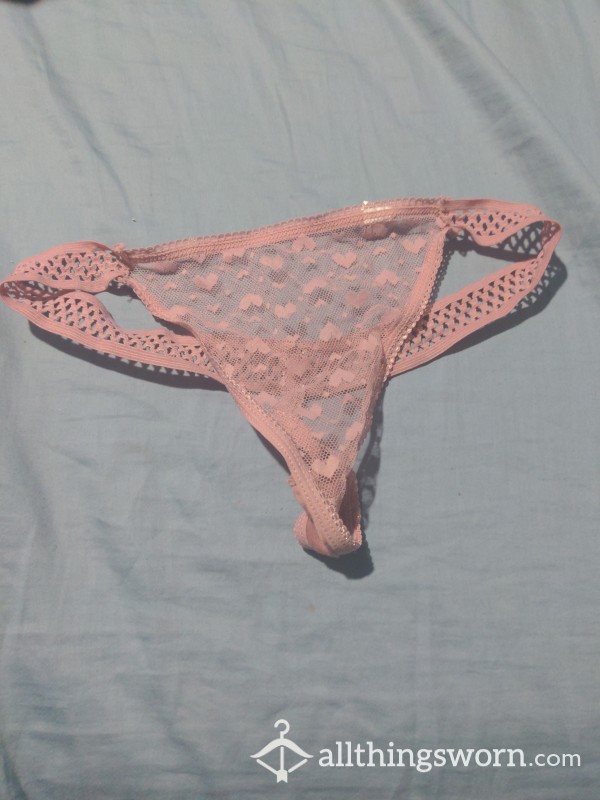 Pink Lace Thong