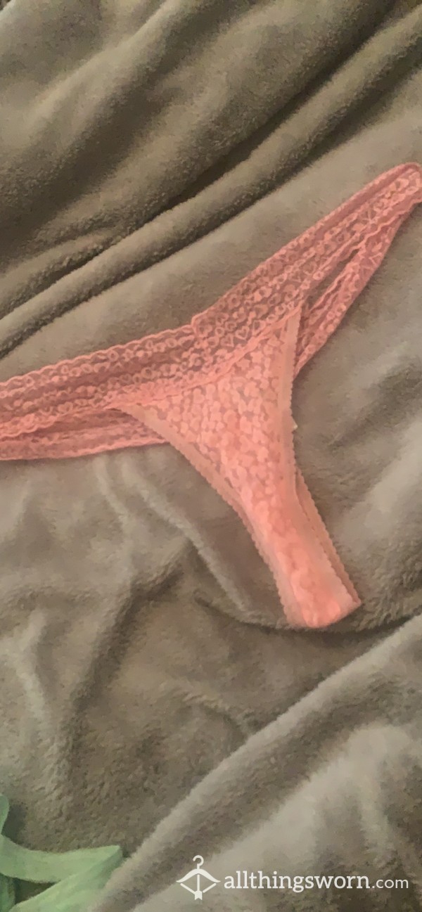 Pink Lace Thong