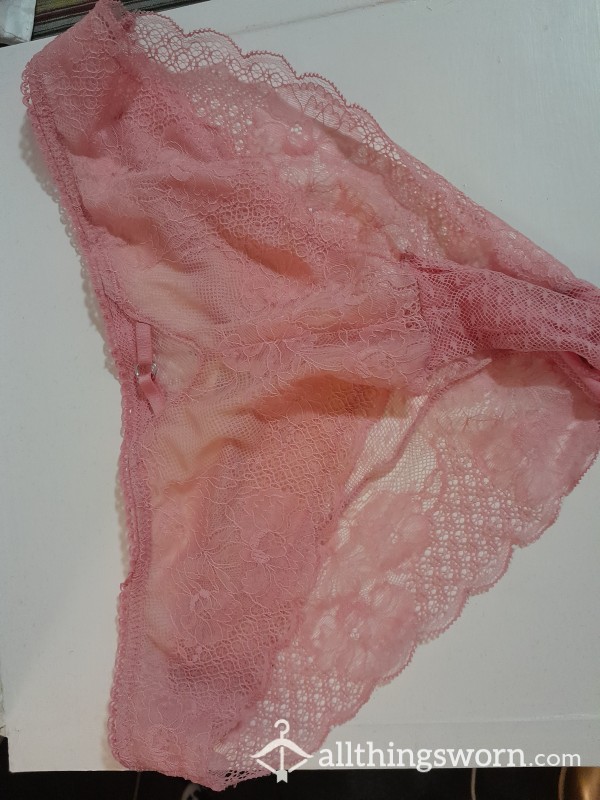 Pink Lacey Brazilian