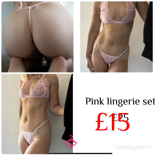 **SALE** Pink Lingerie Set