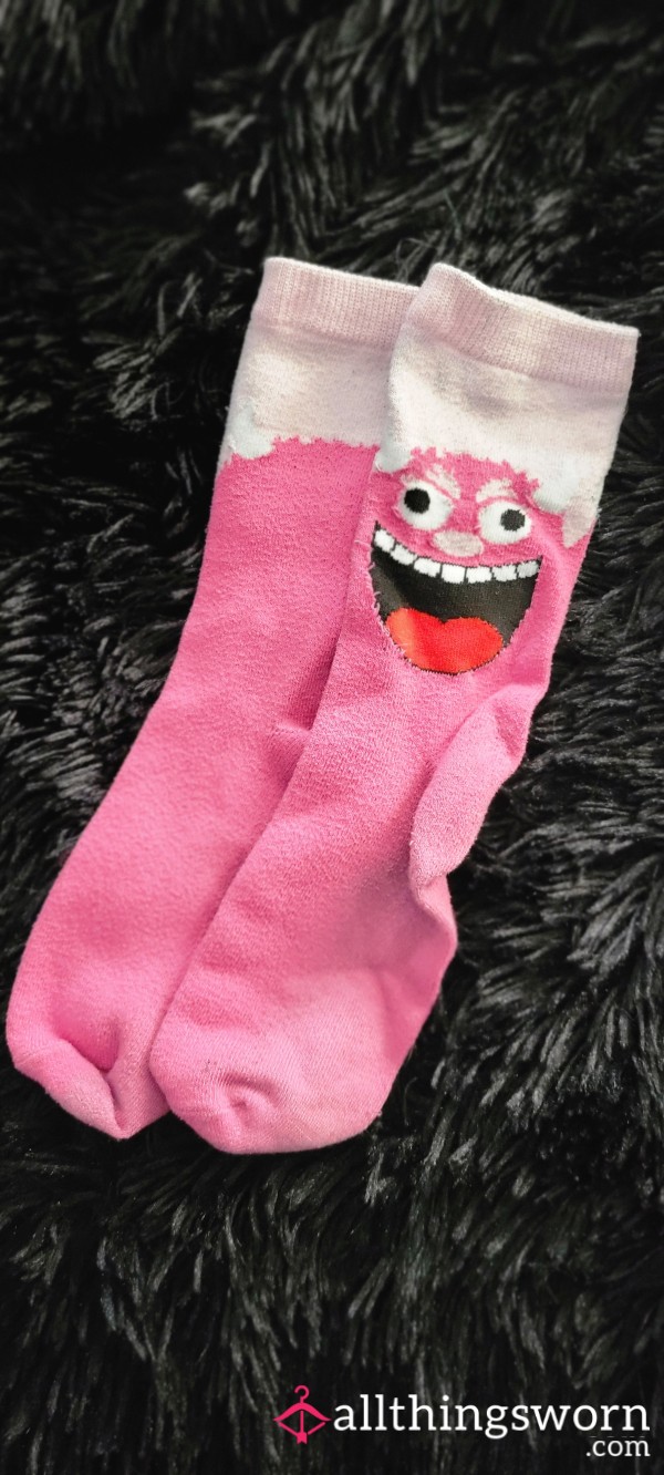 Pink Moster Socks