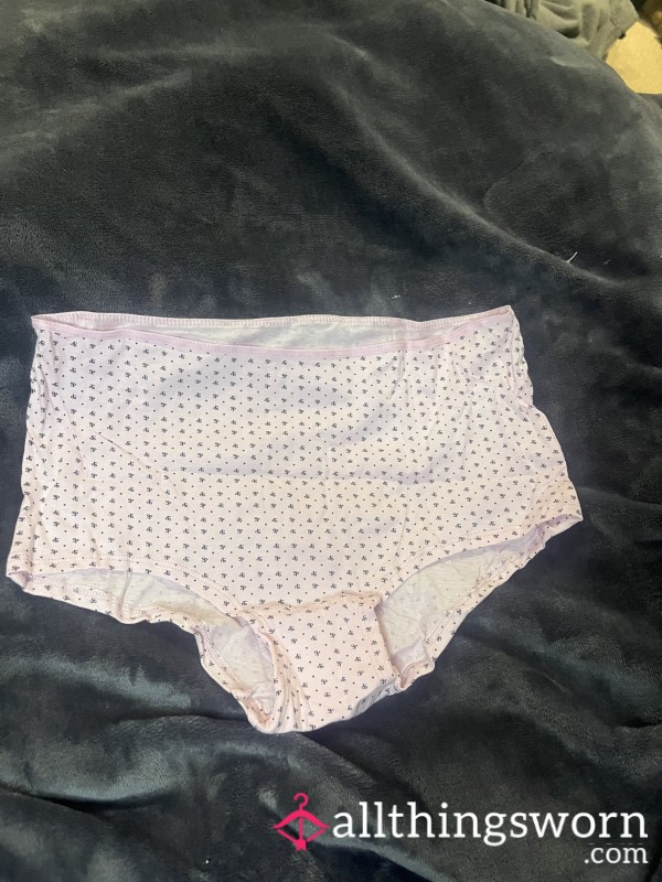 Pink Patterned Granny Panties