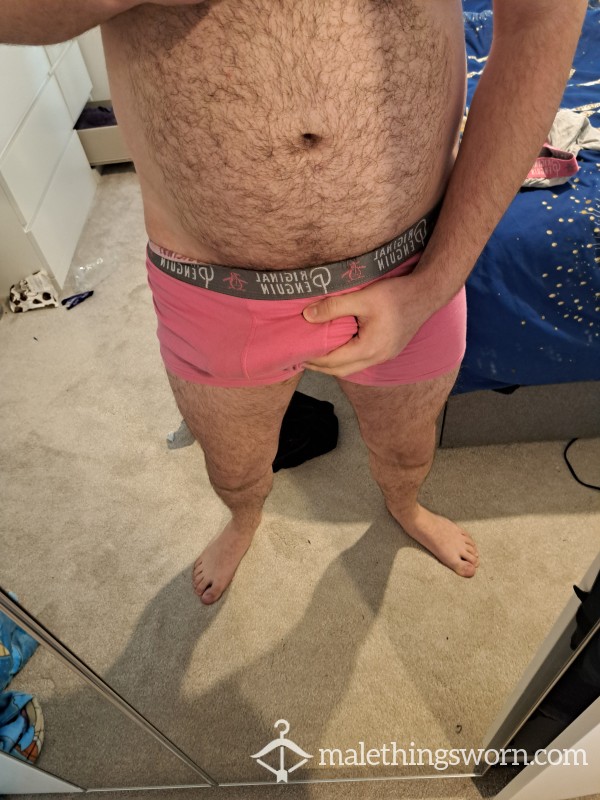 Pink Penguin Boxers