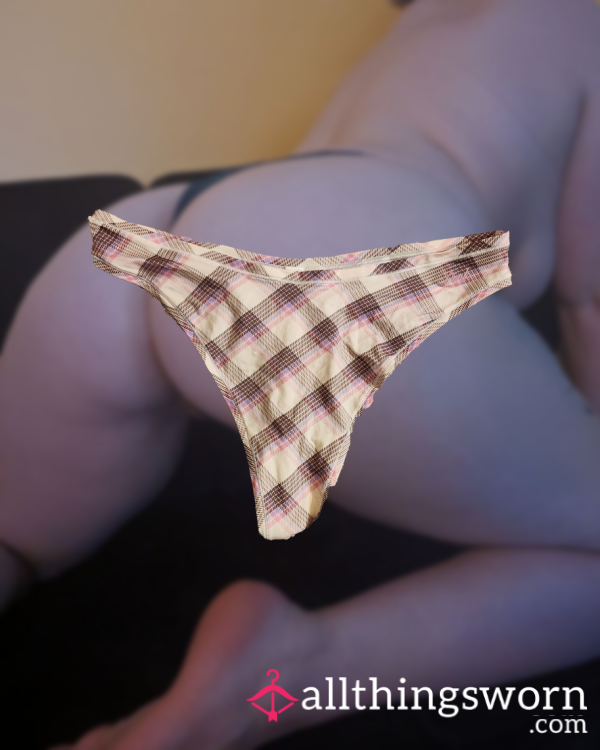 Pink Plaid VS Thong