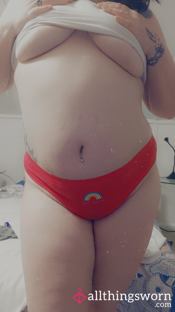 Pink Rainbow Spandex Thong