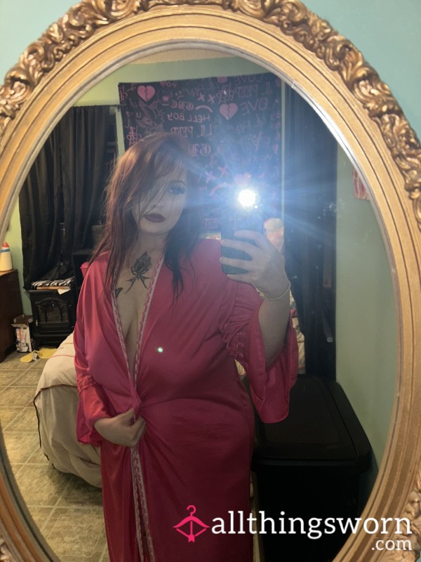 Pink Satin Robe 🌸