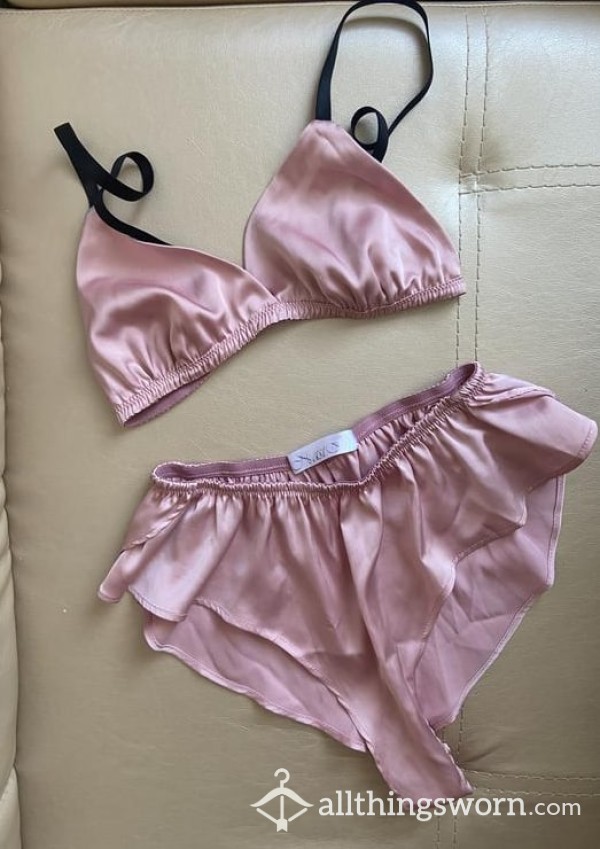 🌸 Pink Satin S**y PJ 🌸