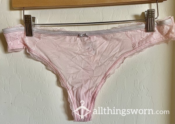 Pink Satin Thong- Custom Order 🖤