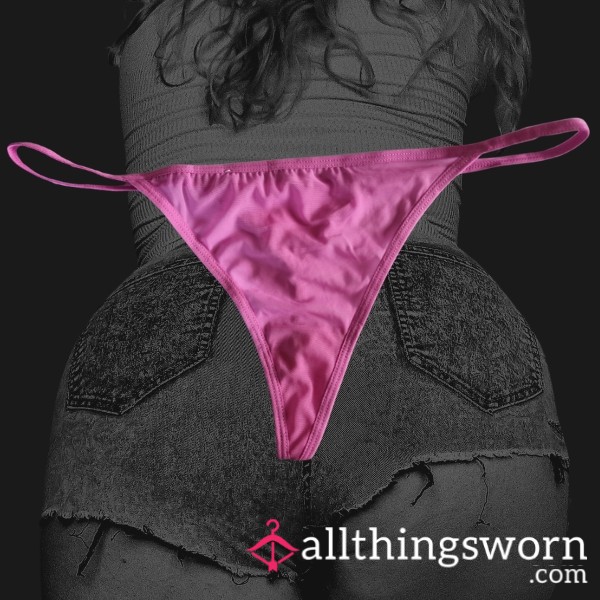 Pink Scent Soaker Mesh Thong