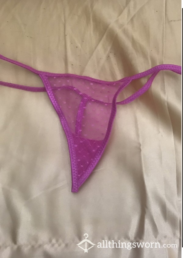 Pink See Through G-String