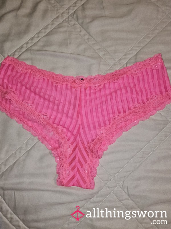 Pink Sheer Cheeky Panties