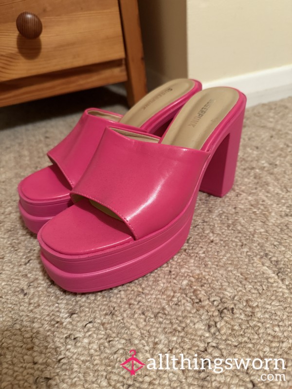 Pink Slip On Heels