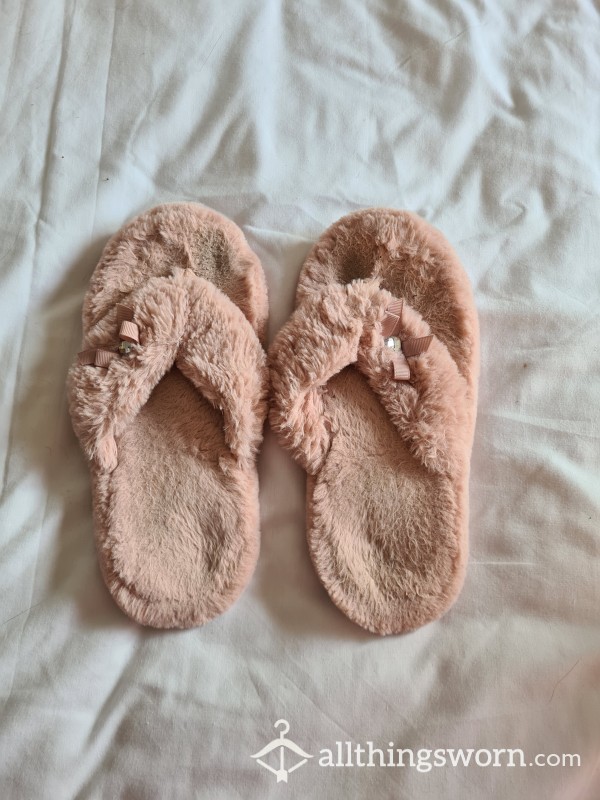 Pink Soft Stinky Sweaty Slippers