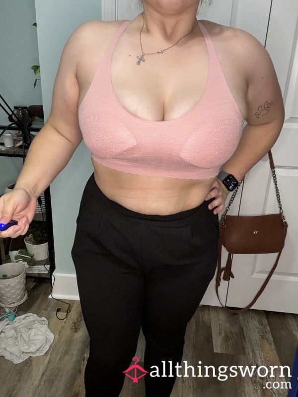 Pink Sports Bra