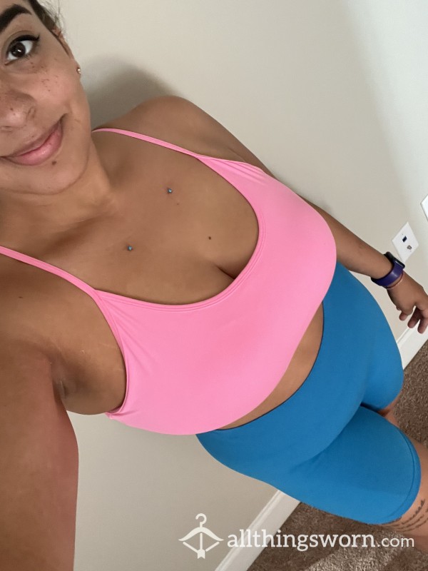 Pink Sports Bra