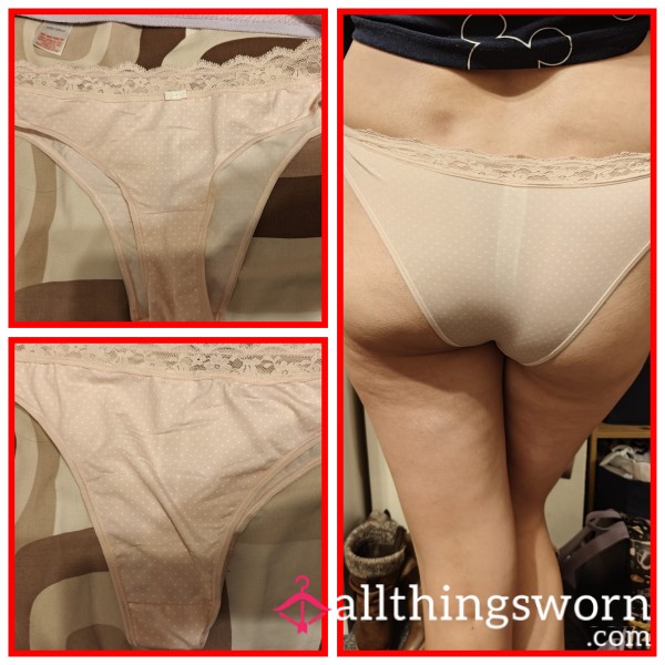 Pink Spots Satin Style Knickers