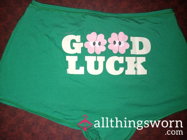 Pink St.Patricks Day S**y Boyshorts 🍀 Good Luck 🍀