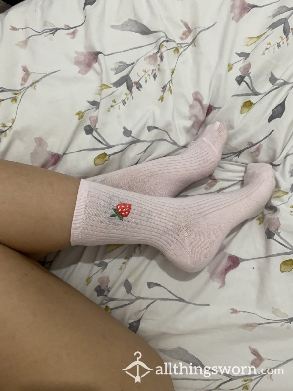 Pink Strawberry Socks