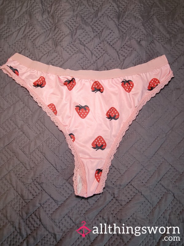 Pink Strawberry Thong