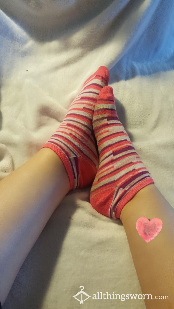 Pink Stripe Socks