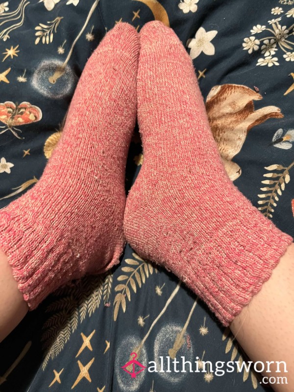 Pink Sweaty Wooly Socks