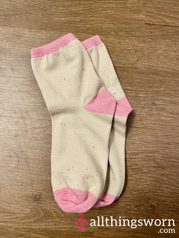 Pink & Tan Socks