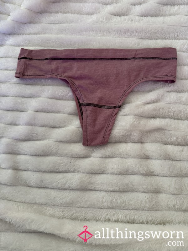 Pink Thick Band Thong