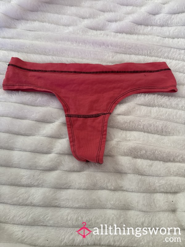 Pink Thick Band Thong