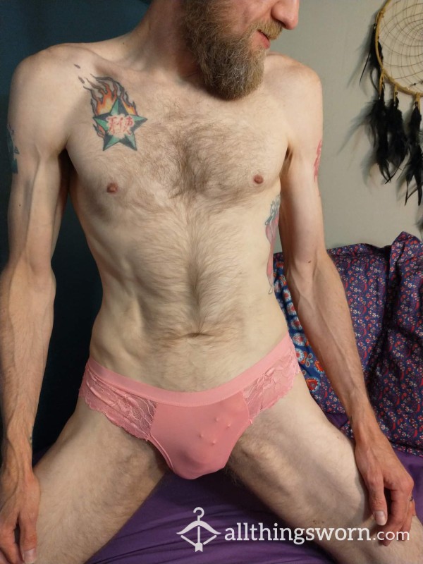 Pink Thong Pierced C*ck Reveal Pics