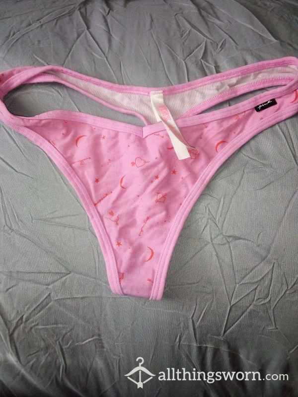 Pink Thong, Worn 24 Hours