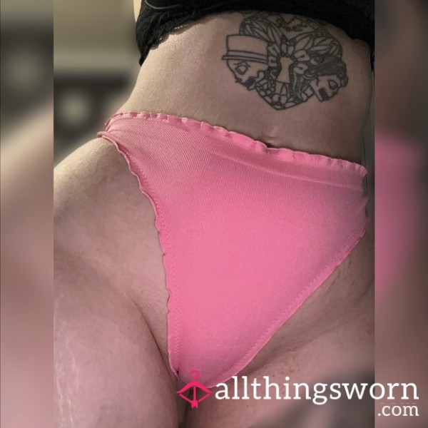 Pink Thong 🖤 Worn 48 Hours 🖤 Free Uk Tracked Postage Included 🖤 International Shipping Available