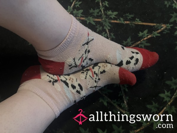 🎀Pink Valentine’s Day🩷Cupid🐮Cow Ankle Socks🧦